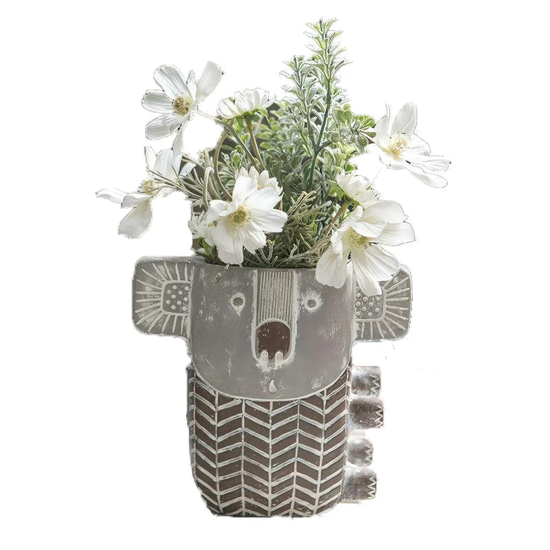 Hhomeenjoy Charming Retro Koala Cement Planter for Succulents