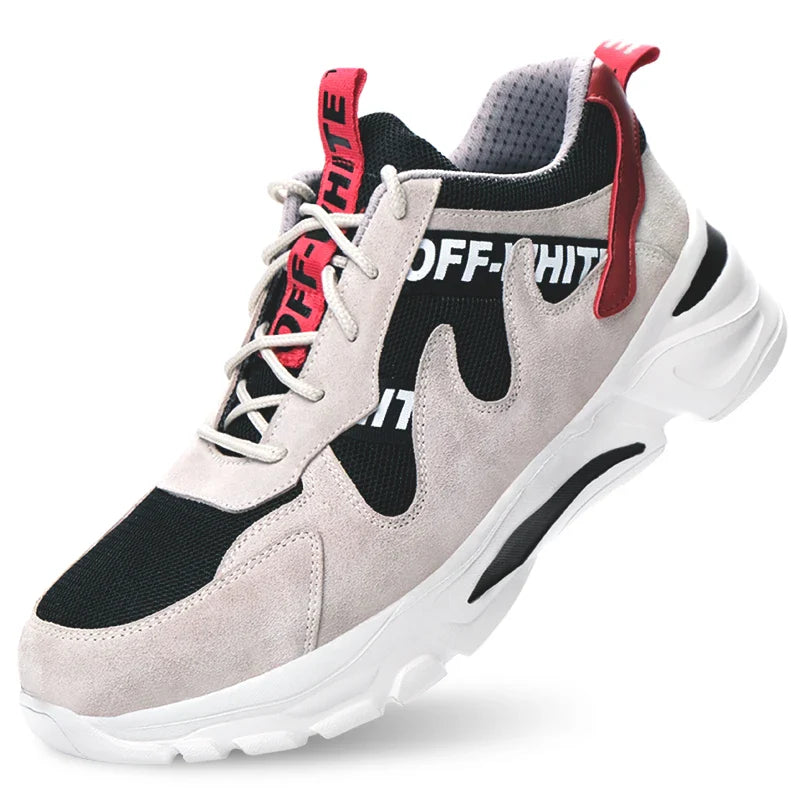 Lightweight, anti-static casual shoes with breathable cloth upper and durable rubber sole for all-day comfort and style.