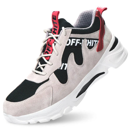Lightweight, anti-static casual shoes with breathable cloth upper and durable rubber sole for all-day comfort and style.