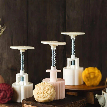 Hand-Pressed Chocolate Stamp in White - Durable Plastic Design for Imprinting Custom Patterns on Homemade Chocolates