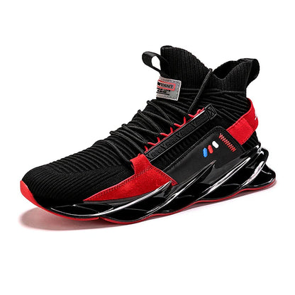 Breathable, lightweight casual sneakers with a blade-style sole in various color options