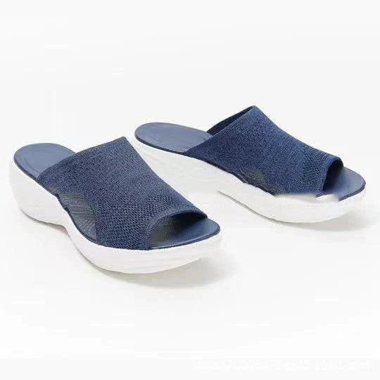 Comfortable plus-size women's sandals in various colors, featuring a fashionable and supportive design for warm-weather activities.