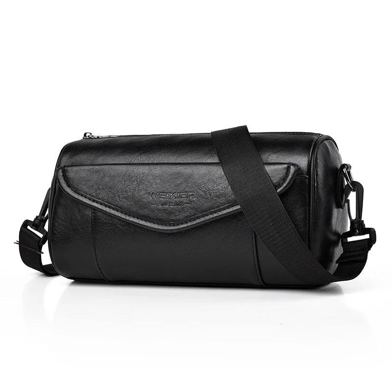 Stylish men's crossbody bag with large capacity, water-resistant and wear-resistant design for everyday use