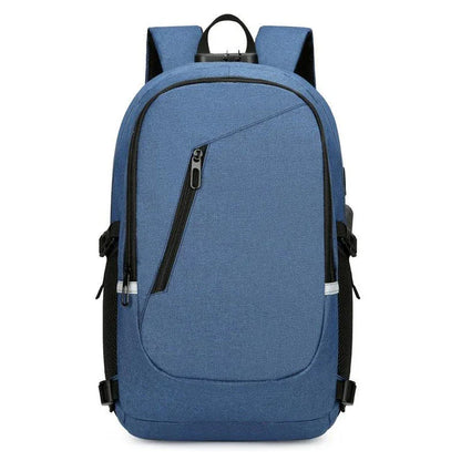 Durable Oxford cloth computer backpack with adjustable straps and multiple compartments for everyday use