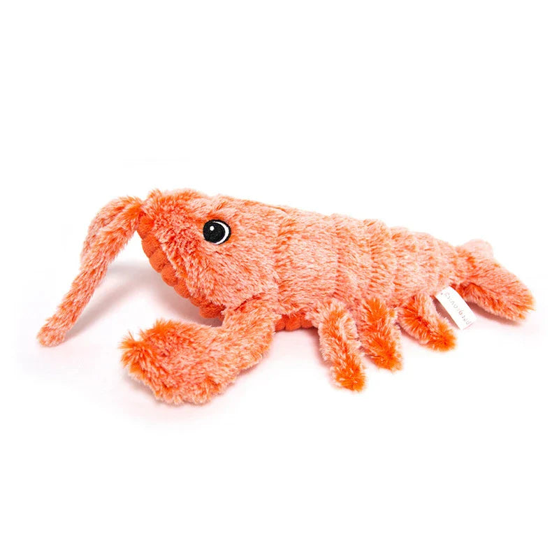 Electric Jumping Shrimp USB Charging Simulation Lobster Plush Toy - a soft, durable, and interactive toy that brings joy and wonder to your home