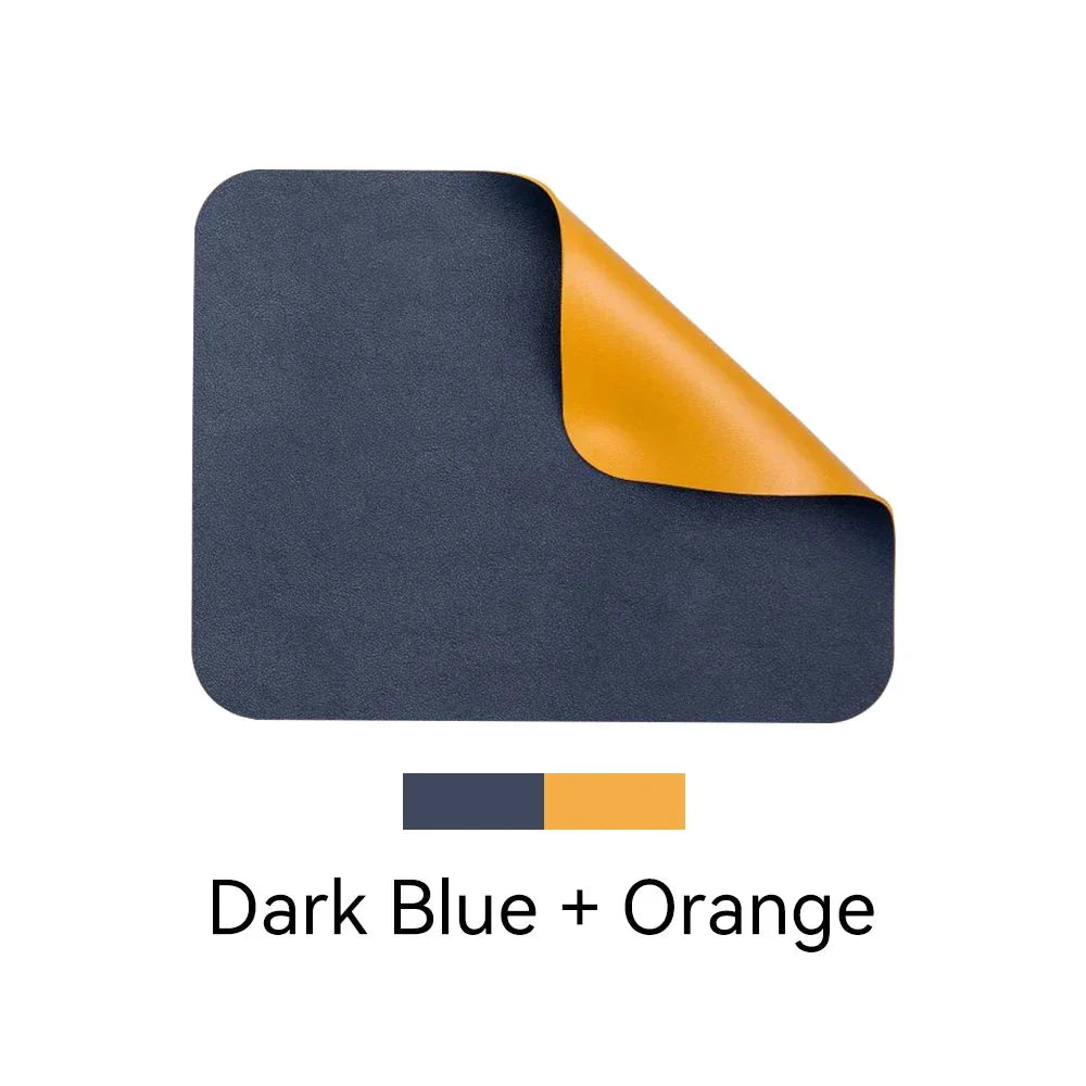 Vibrant Dual-Sided Waterproof Mouse Pad with Pink and Silver Color Options for a Stylish and Functional Desk Accessory