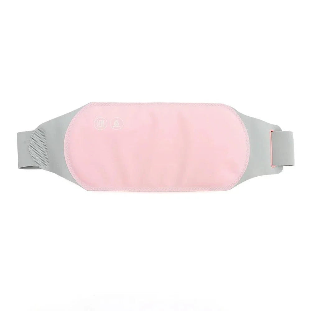 A portable menstrual heating pad with massage function to relieve period cramps and back pain