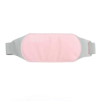 A portable menstrual heating pad with massage function to relieve period cramps and back pain