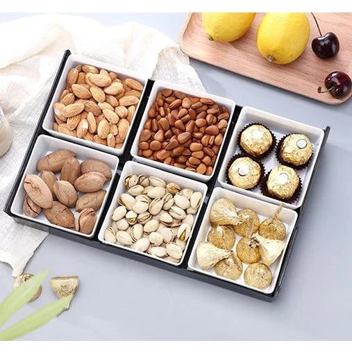 Stylish and durable plastic snack trays with compartments for organizing and enjoying various snacks