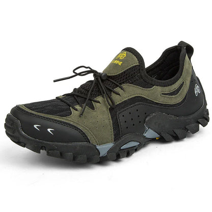 Couple Summer Hiking Outdoor Mesh Shoes with breathable mesh upper and rubber sole for comfortable outdoor adventures