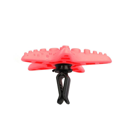 Cute mini starfish car vent air freshener in a rosy-pink color, emitting a refreshing cherry scent