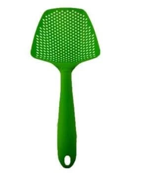 Eco-Friendly Lightweight Nylon Collapsible Strainer in Black, Green, and Blue colors
