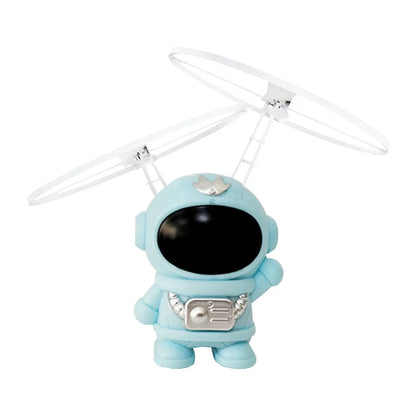 Interactive Flying Astronaut Robot with vibrant LED lights, hand-controlled flight, and durable ABS construction