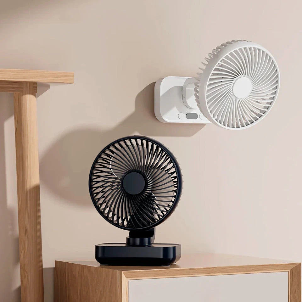 Powerful Portable USB Desk Fan with 4 Customizable Cooling Speeds for Home, Office, and Travel