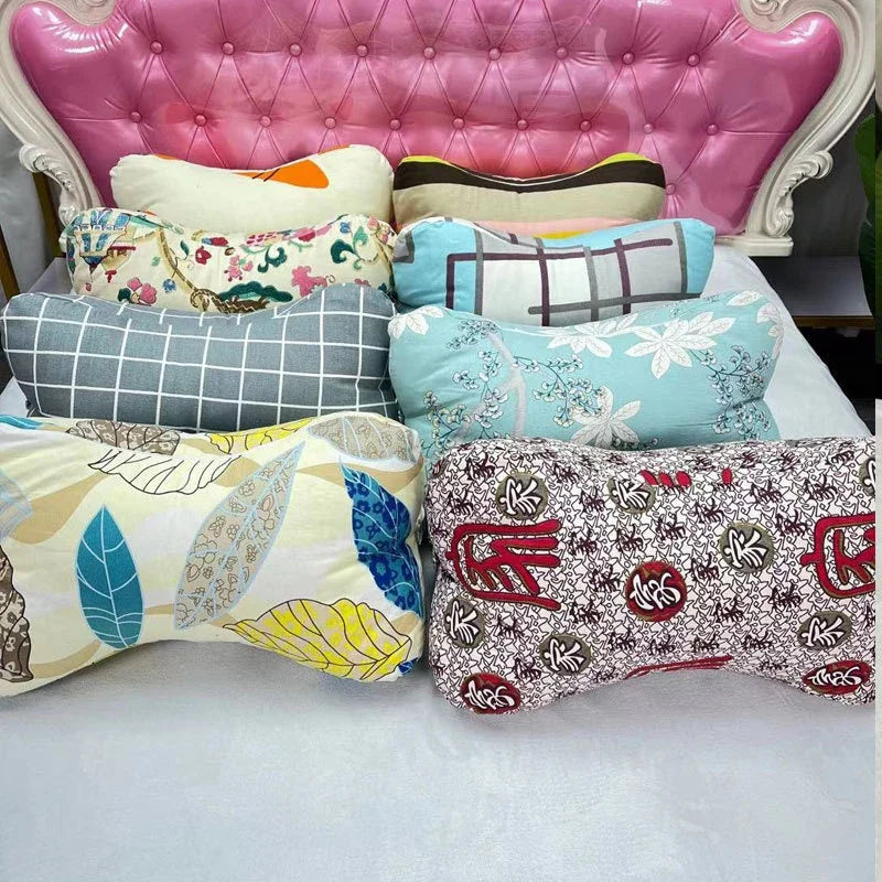 Multifunctional sofa cushion with vibrant cartoon-inspired designs, including flowers, plants, and cloud patterns, adding a playful touch to any living space.