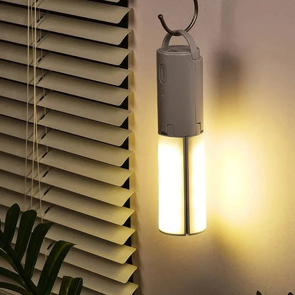 Portable Rechargeable Camping Lantern with durable ABS construction, energy-efficient LED bulbs, and long-lasting rechargeable battery