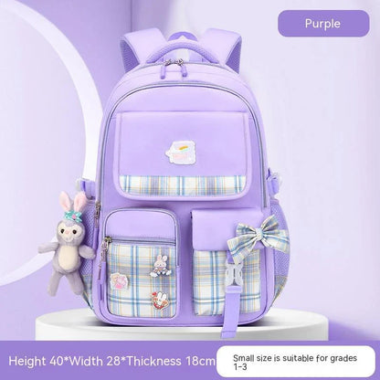 Large capacity cartoon-style backpack for children, featuring a spacious interior, durable nylon construction, and a waterproof, breathable design.