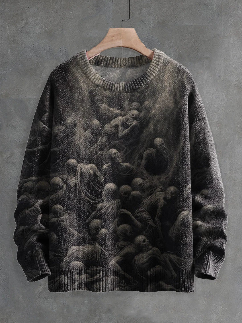 Ghostly Halloween sweater with playful ghost design, available in a variety of colors and sizes