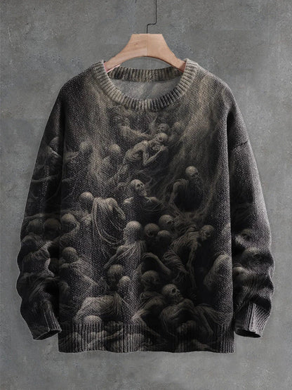 Ghostly Halloween sweater with playful ghost design, available in a variety of colors and sizes