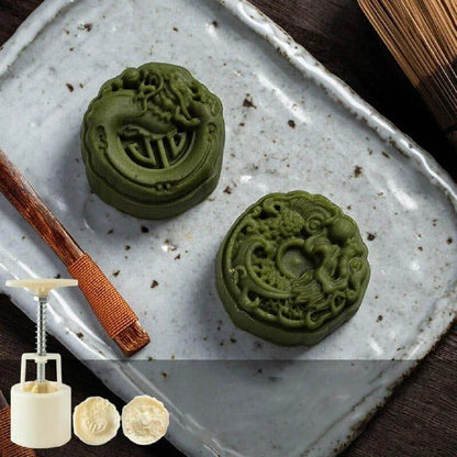 Hand-Pressed Chocolate Stamp in White - Durable Plastic Design for Imprinting Custom Patterns on Homemade Chocolates