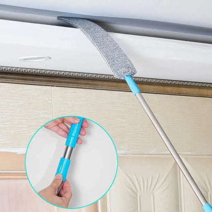 Premium Extendable Dusting Brush with Telescopic Design and Flexible Microfiber Head for Effortless Household Cleaning