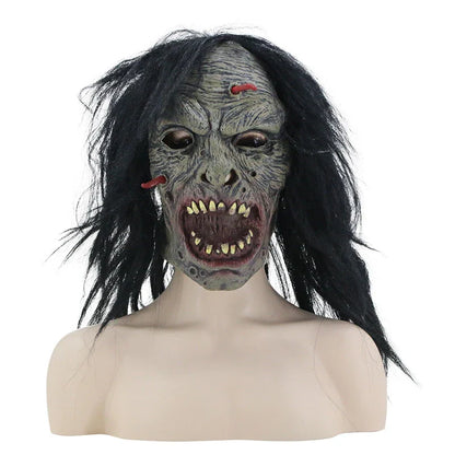 Chilling horror headgear mask made from high-quality latex with a spooky, captivating design