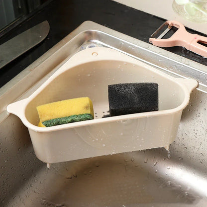 Eco-Friendly Kitchen Sink Organizer Tray with Drain Basket for Leftovers and Soup Separation