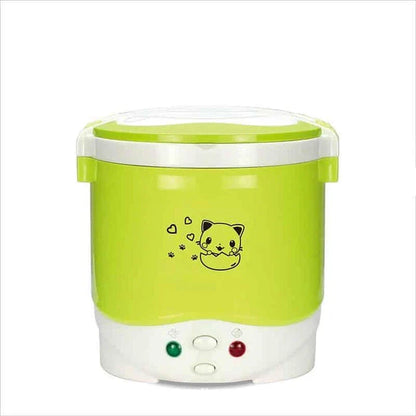 Versatile electric mini cooker with various color options for convenient home cooking and meal preparation