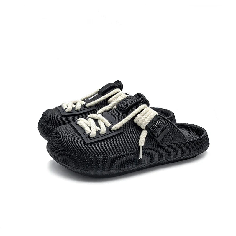 Men's summer beach outdoor non-slip slippers in various colors with cushioned EVA soles and non-slip rubber outsoles