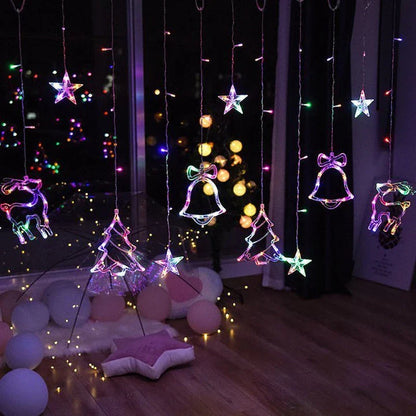 A Christmas decoration pendant night light with warm, cozy lighting and a festive design.
