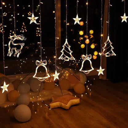 A Christmas decoration pendant night light with warm, cozy lighting and a festive design.