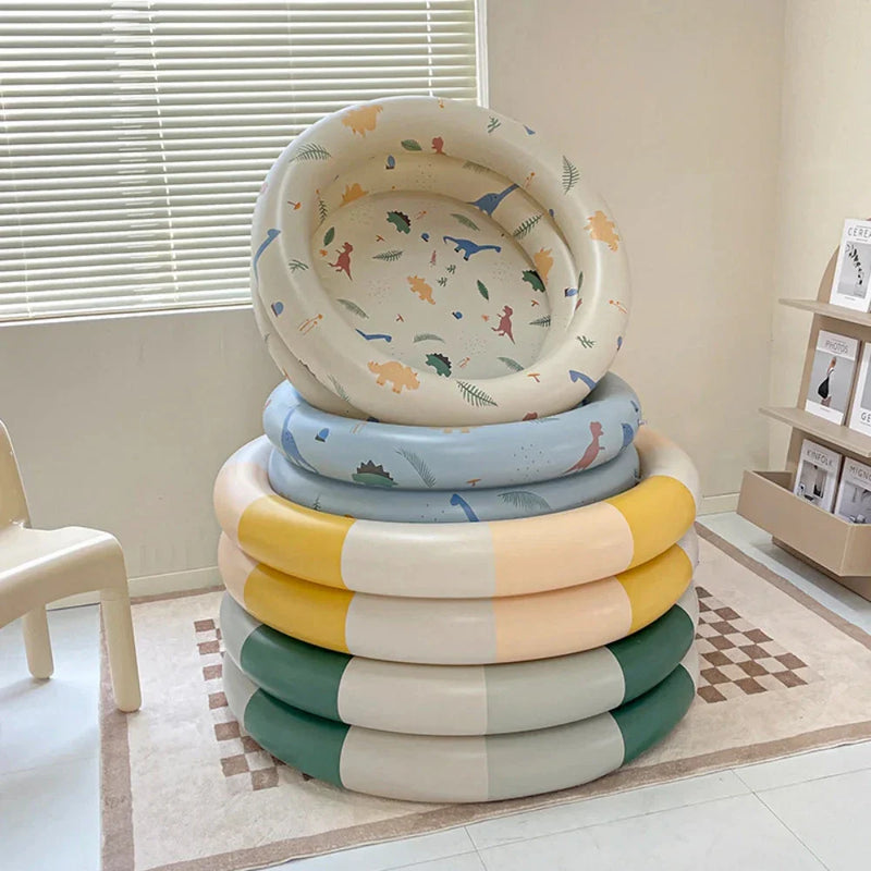 Hhomeenjoy Inflatable Dinosaur-Themed Baby Pool for Backyard Fun