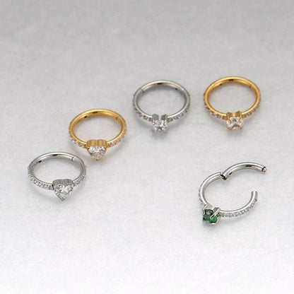 Elegant gold-tone micro zircon stud earrings with a sleek, modern design