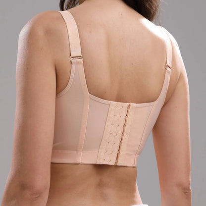 Premium plus size wireless bra for full busts with supportive cups, adjustable straps, and seamless design