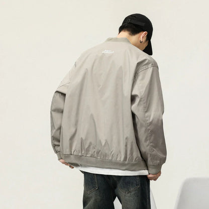 A versatile men's jumpsuit in a solid color design, made with premium polyester fabric for comfort and style.