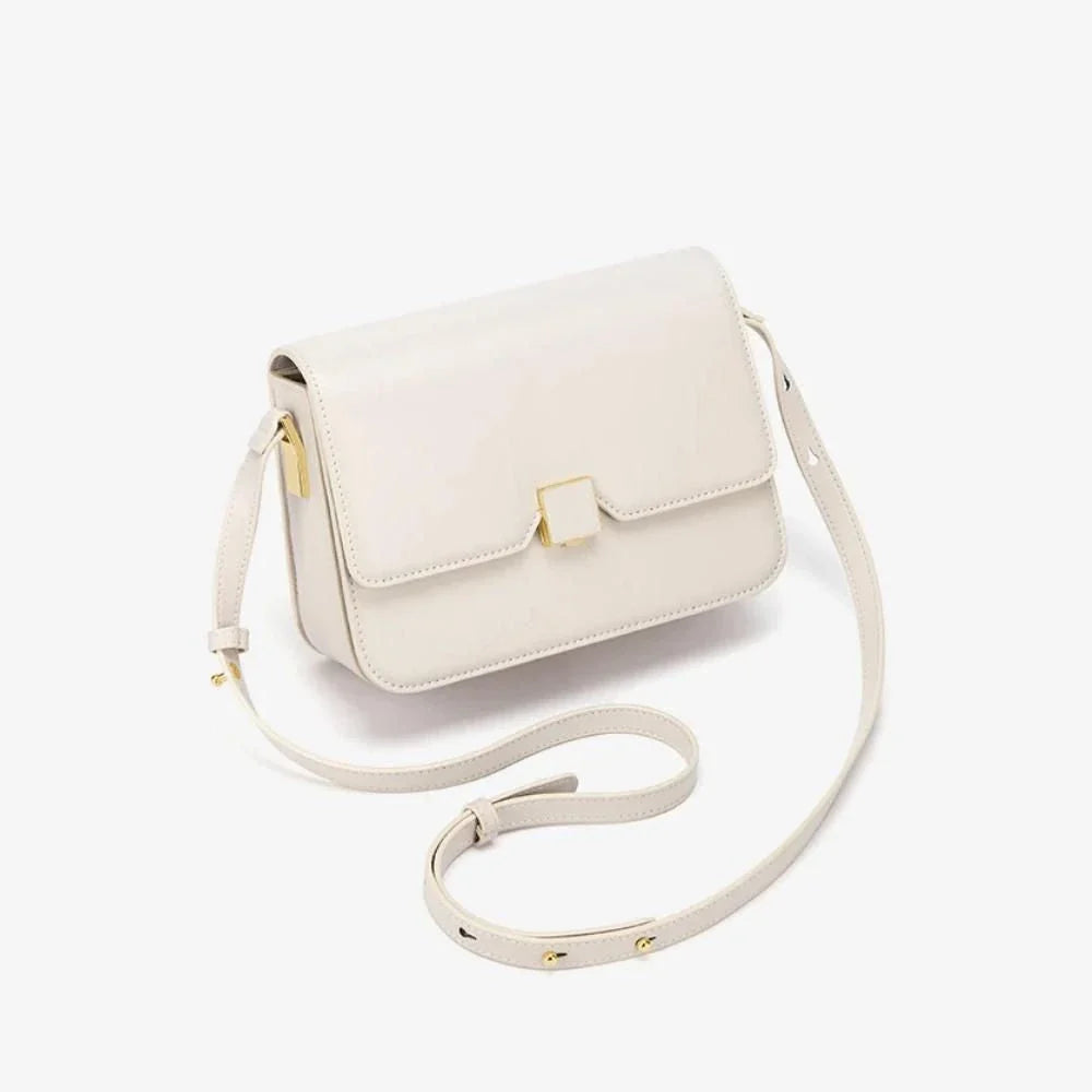 Elegant and sophisticated cow leather women's shoulder and crossbody bag with adjustable strap and spacious interior