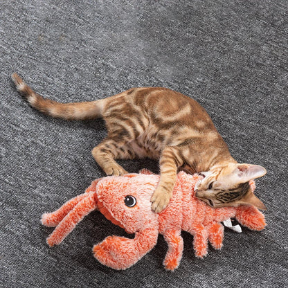 Electric Jumping Shrimp USB Charging Simulation Lobster Plush Toy - a soft, durable, and interactive toy that brings joy and wonder to your home