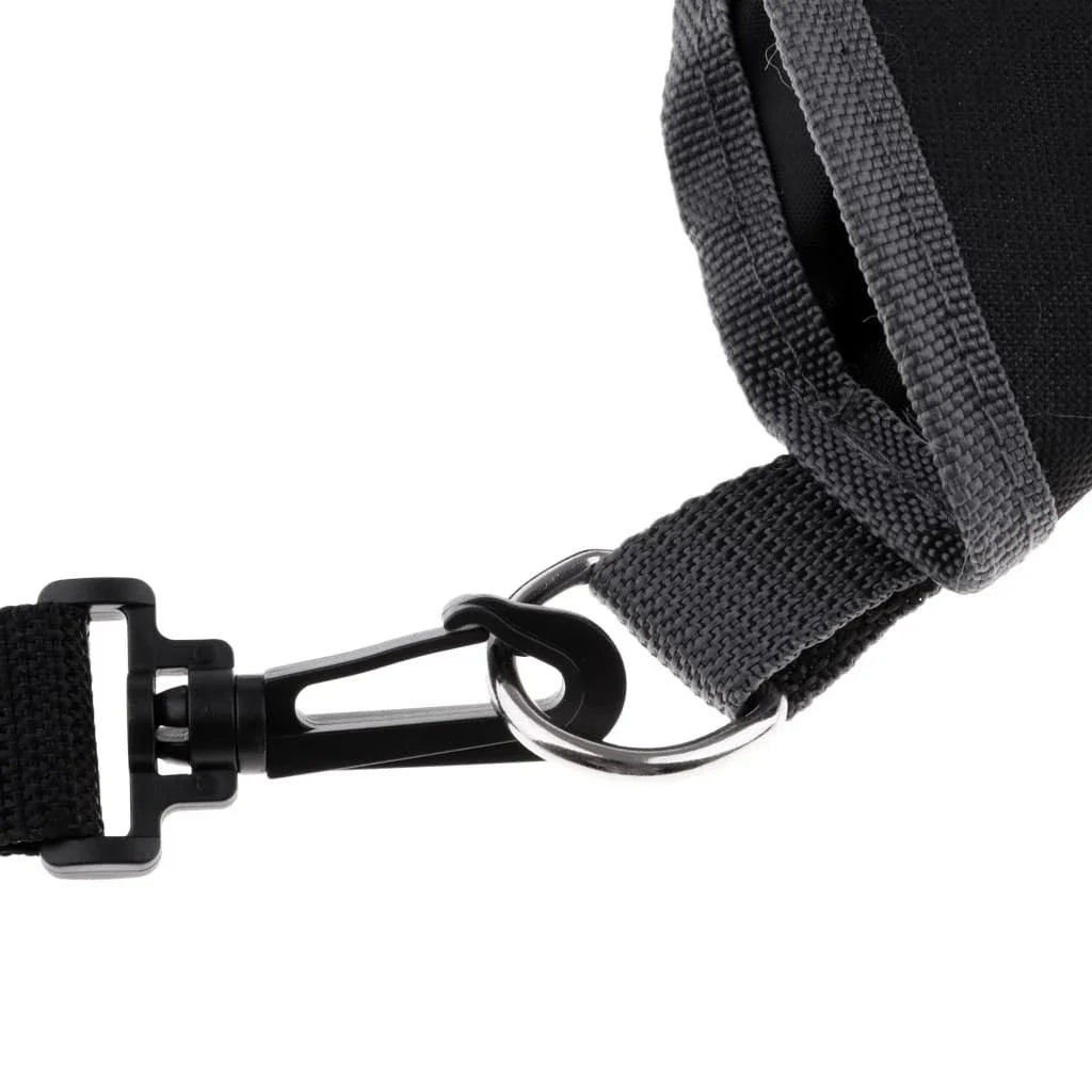 Adjustable horse feed bag made with durable 600D Oxford cloth for customized fit and reduced mess during feeding time