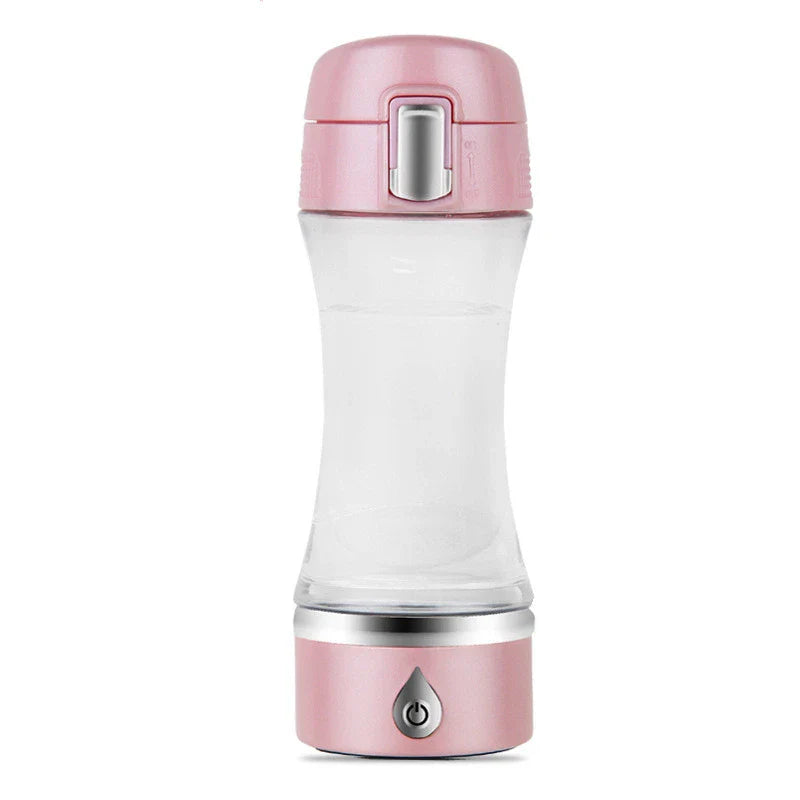 Hydrogen-Enriched Water Bottle in Pink Color - Durable Tritan Construction, Infuses Water with Hydrogen Molecules for Enhanced Hydration and Antioxidant Support