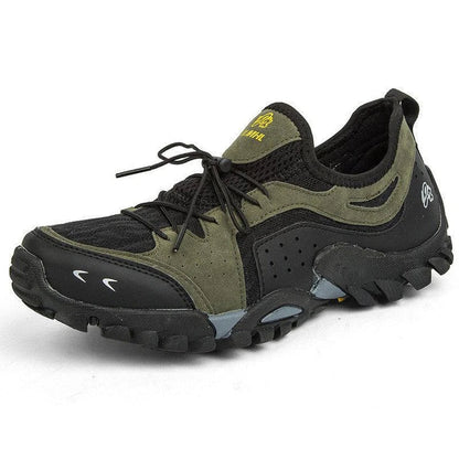Couple Summer Hiking Outdoor Mesh Shoes with breathable mesh upper and rubber sole for comfortable outdoor adventures