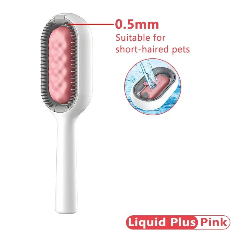 Multifunctional Cat Grooming Brush with double-sided design and skin-friendly comb teeth