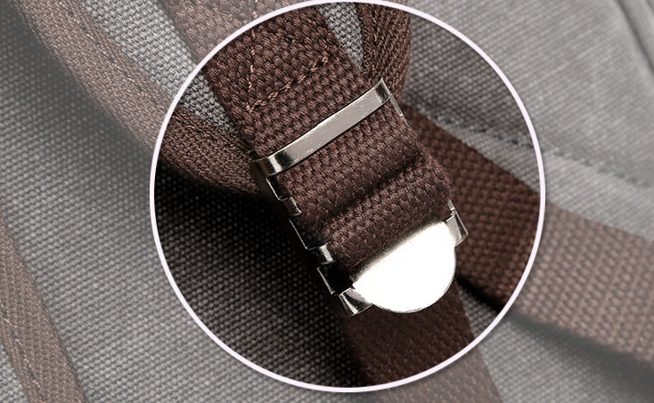 Durable canvas backpack with spacious 20-35L capacity, convenient draw-string closure, and unisex design for everyday use