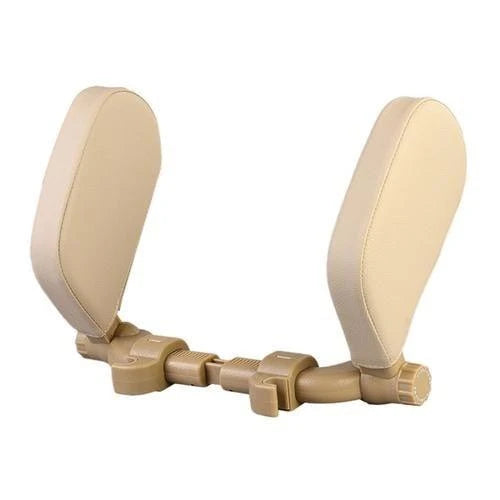 Adjustable car seat headrest pillow with memory foam side pillows for comfortable napping on the road