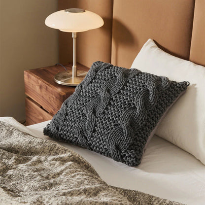 Cozy Luxury Chunky Knit Throw Pillow in various vibrant colors, providing exceptional comfort and style for living rooms, bedrooms, and offices.