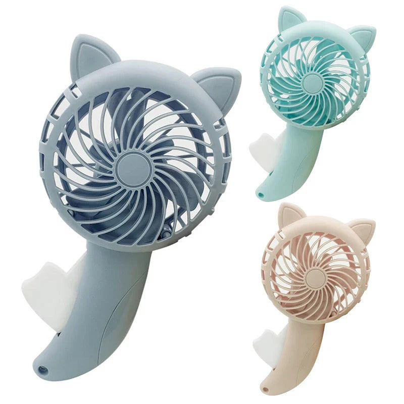 Innovative hand-held cartoon character fan with oversized hand design for interactive cooling experience