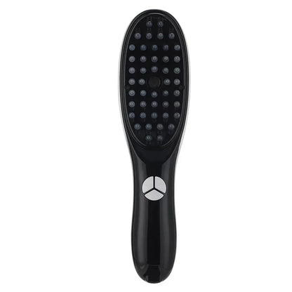 Electric Massage Comb with micro current scalp stimulator, blue and red light therapy, and soft massage head for healthy hair growth