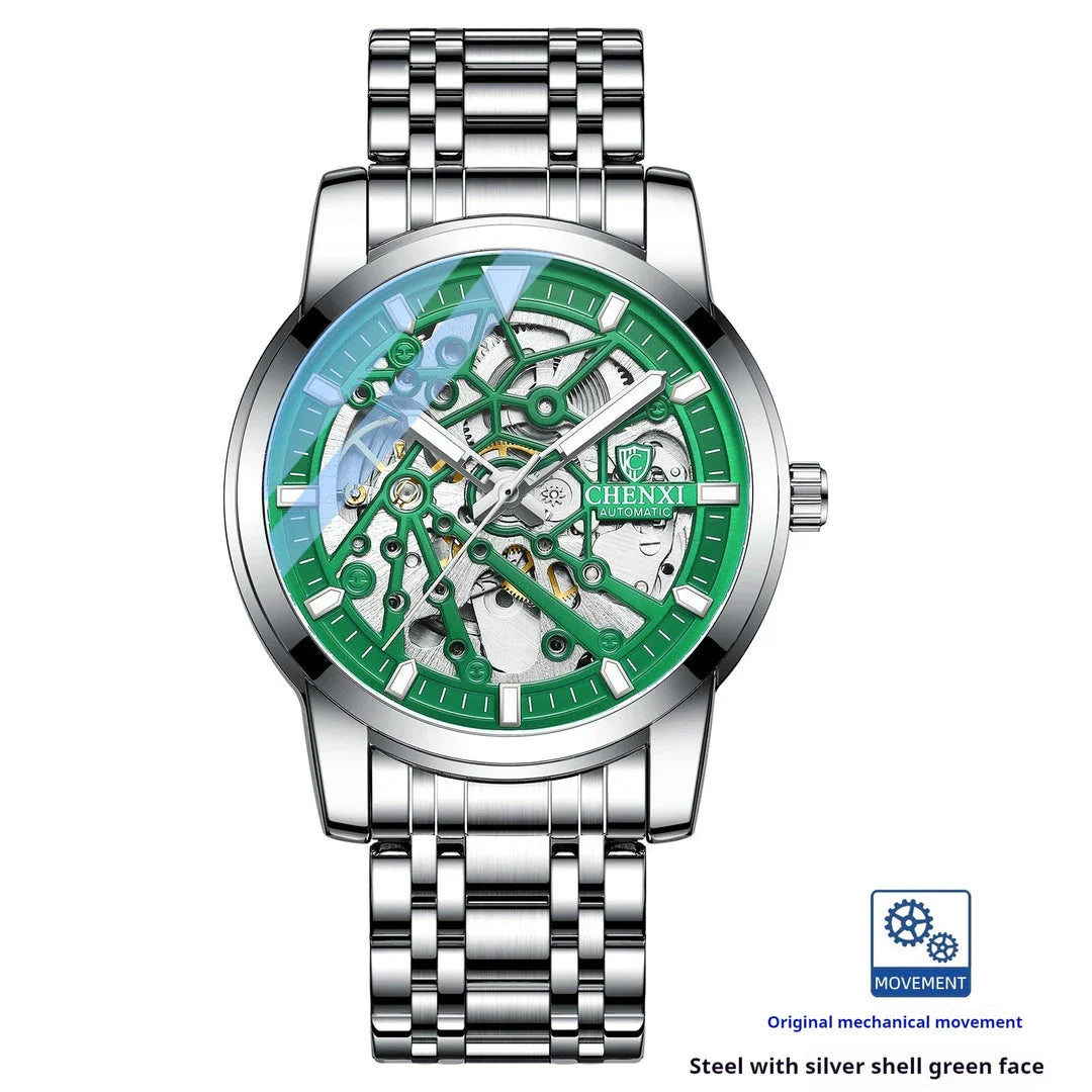 Trendha Automatic Mechanical Watch with Waterproof and Luminous Design in Various Color Options