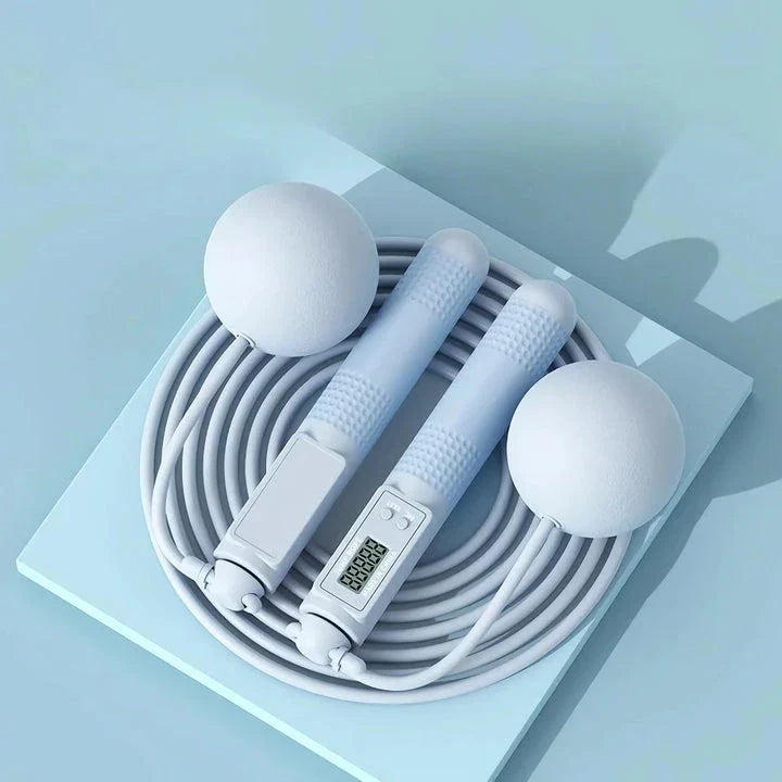 Trendha Cordless Jump Rope with Smart Fitness Tracking - Workout Companion with Digital Counter, Adjustable Intensity, and Quiet Design