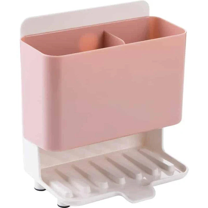 Pastel color kitchen organizer made of eco-friendly ABS material, offering versatile storage solutions for spices, utensils, and small appliances