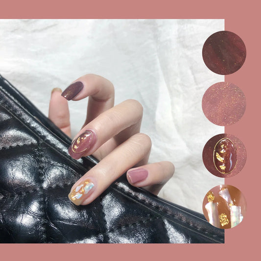 3D nail art stickers with a vibrant hill pattern design, perfect for creating a statement-making manicure